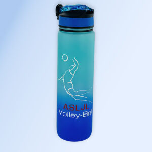 Gourde1 litre RPET avec le logo du club de volley de Janville Lardy