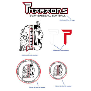 6 stickers du club Pharaons